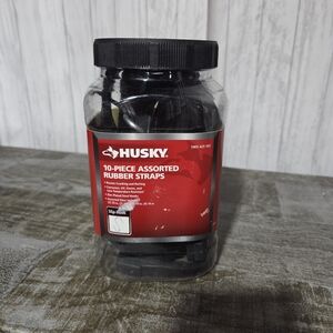 HUSKY 10-PIECE ASSORTED RUBBER STRAPS